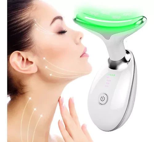 Masajeador facial con terapia de luz LED
