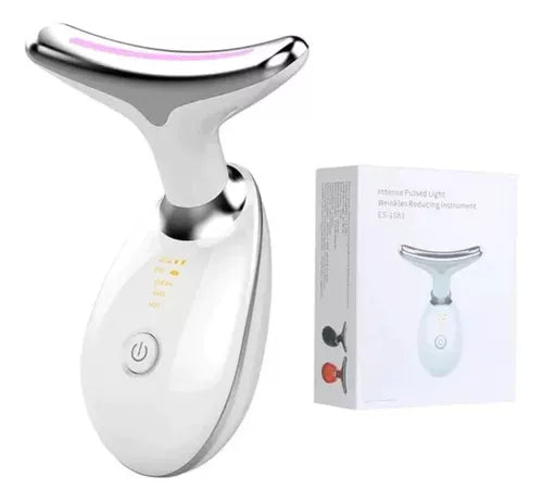 Masajeador facial con terapia de luz LED